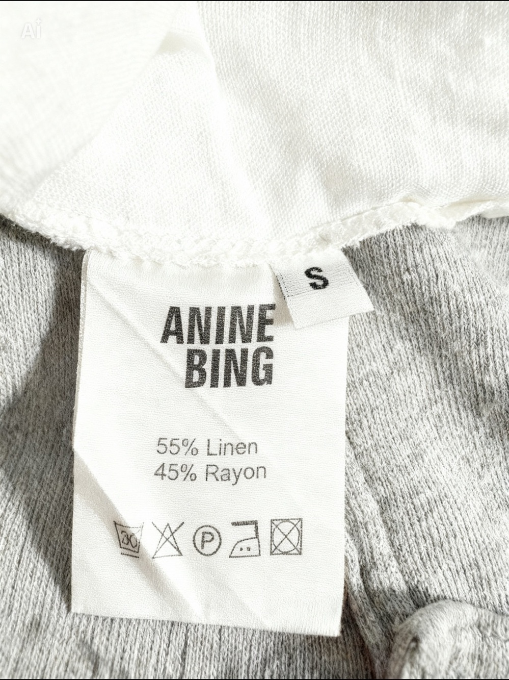 Anine Bing Cream Linen-Blend Lace Detail Mini Dress - Size S - Picture 14 of 14